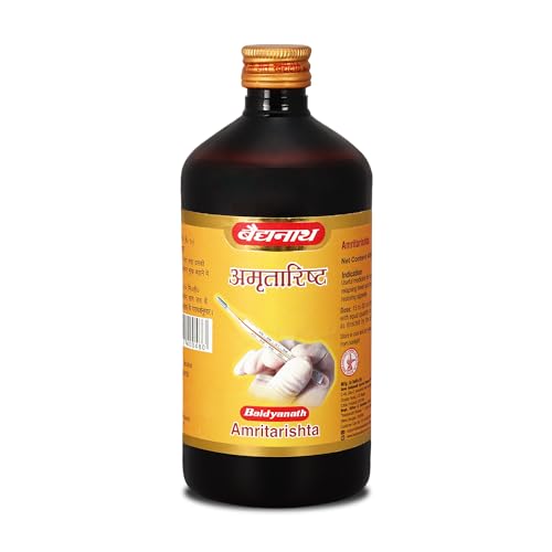 Baidyanath Ayurved Amritarishta - 450 Ml | Boost Digestive Strength and Appetite| Useful In Cough, Cold and In General Weakness | Liquid