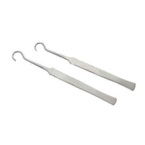 Forgesy Tracheal Hook Set of One Prong Sharp and One Prong Blunt (Pack of 2)
