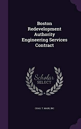 Boston Redevelopment Authority Engineering Serv... 1342110706 Book Cover