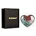 Artistone Ocean Jasper Crystal Heart Gemstone Healing Crystals Natural Heart Shaped Love Stones Carved Palm Worry Stone Chakra Energy Balancing Meditation Good Luck Christmas Decorations 2inch