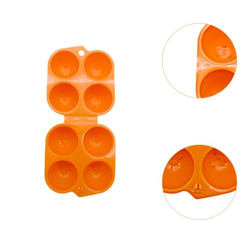Estuche porta huevos resistente de 4 cavidades para camping 4