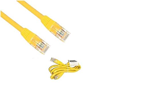 RIVER FOX RJ45 CAT 5e INTERNET NETWORK LAN PATCH CABLE (1.2 METER PACK OF 10, YELLOW)