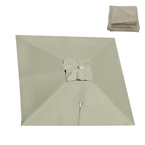 RTVGNSZSJL Auvent De Parapluie Déporté Carré Toile De Rechange Parasol De Jardin 8 Baleines 3x3m...