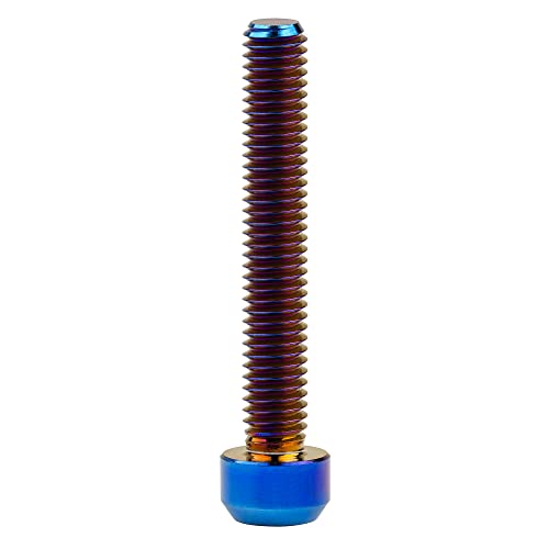 Image of Titanium Torx Square Head M6 x 10 15 20 25 30 35 40 45 50 60 65 70 80mm Screw Pack of 5 (Burn Blue, M6x40mm)