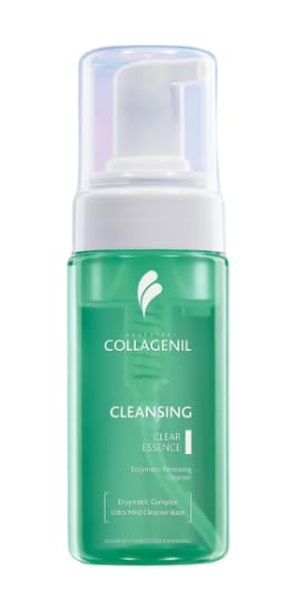 COLLAGENIL Clear Essence Enzymatic Facial Cleansing Foam, 6.76 Fl Oz, Unscented Cream for Dry Sensitive Skin, Cell Renewal - Image 3