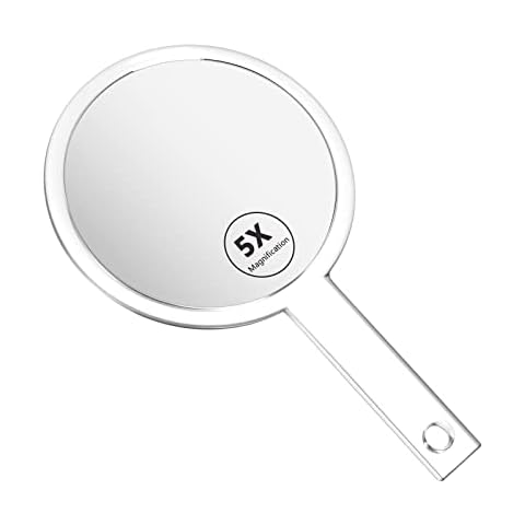 OSDUE Double-Sided Handheld Makeup Mirror Cover