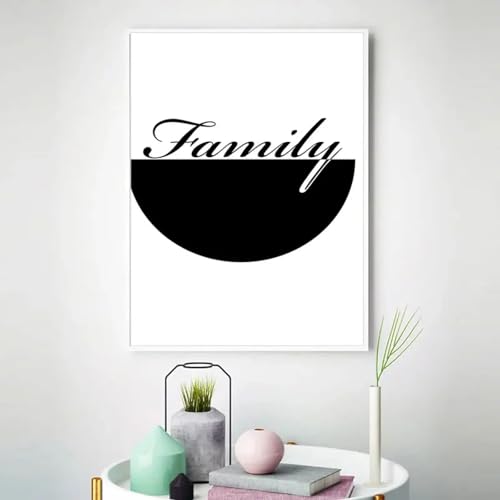 Affiche minimaliste moderne pour salon chic impression géométrique noire et blanche - 3