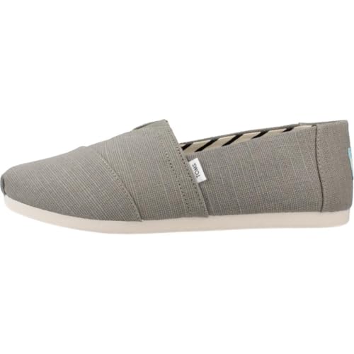 TOMS Men's Alpargata Classic Espadrilles, Heritage Grey Vetiver Canvas, 43 EU2