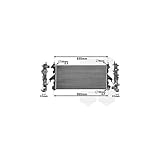 REMARQUE: Radiator, engine cooling, Core Dimensions: 780x376x26