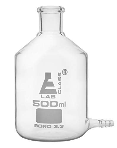 Bouteille aspirante en verre borosilicate 500ml Eisco Labs pour laboratoires exigeants