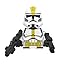 327th Clone Troopers 11pcs Phase 2 Troopers Army Building figs Set Battle Pack with Accessories Yellow