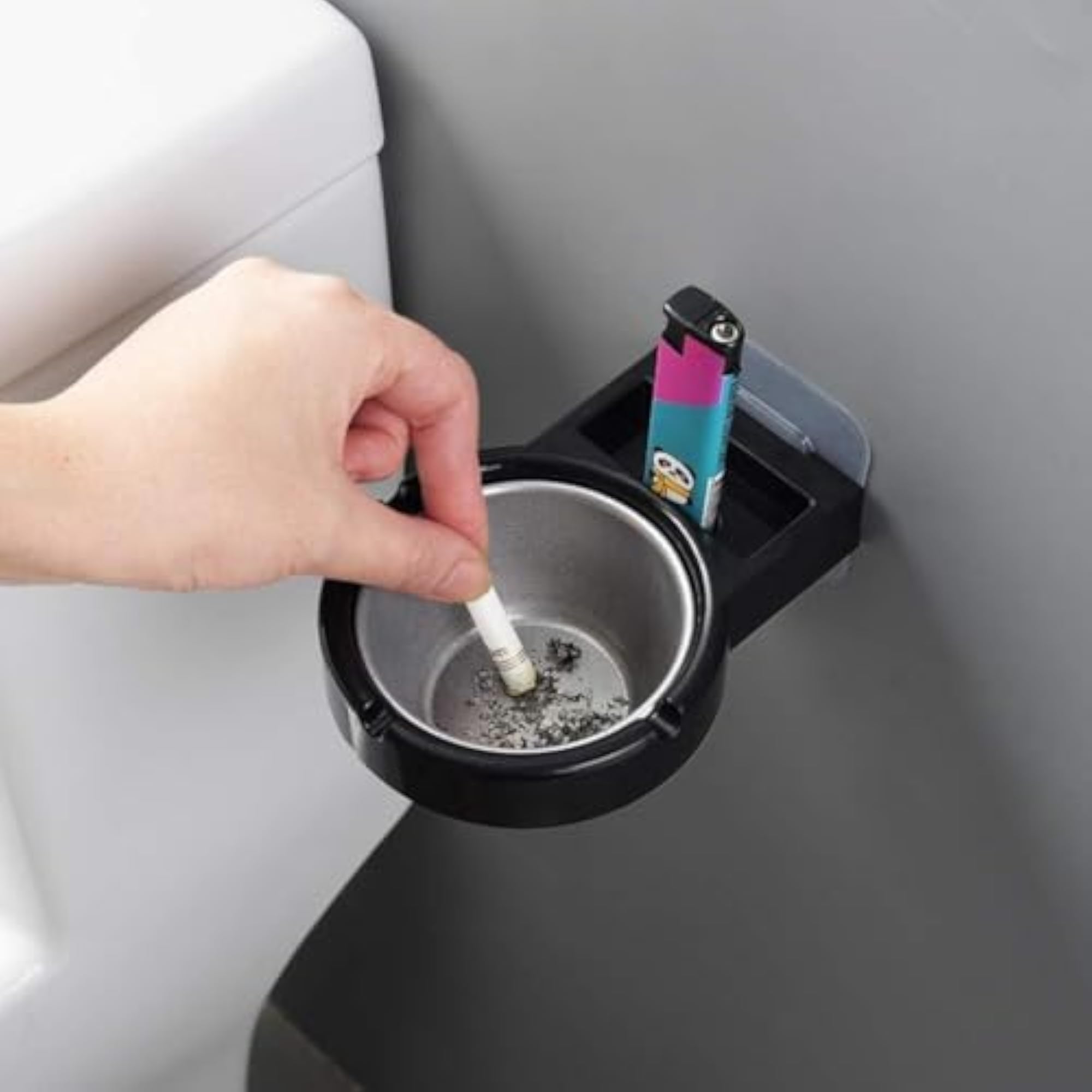 Wall Mounted Portable Ashtray with Hook