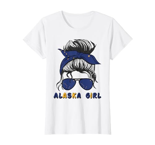 Alaska Girl USA Alaska Mamma Donna Maglietta