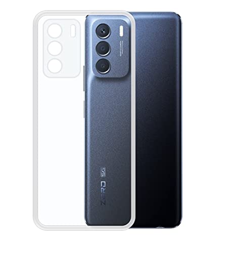 Image of COVERBLACK Rubber Back Cover for Infinix X6815D / Zero 5G 2023 - Transparent