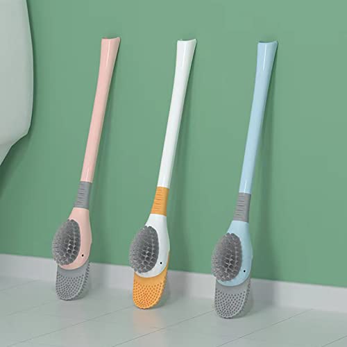 Diving Duck Toilet Brush - Wall-Mounted, Non-Drilling, Silicone Bathroom Cleaning Tool For Spotless Toilet Cleaning At Home #TOP5
