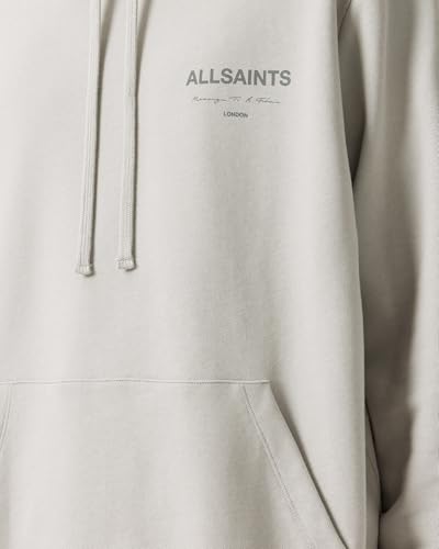 Sweat à capuche AllSaints Future Oth en coton premium anthracite L - 4