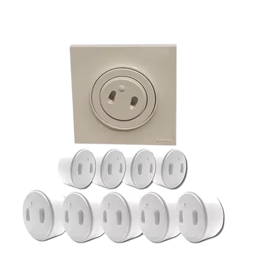 [Pack x10] Copripresa Bebe francese [ senza chiave Ni Adesivo] – Guida di sicurezza per bambini – Protezione per presa elettrica per casa pubblica