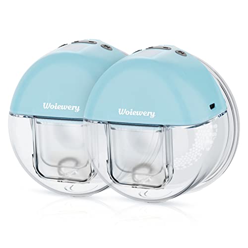 Breast Pump - Double Wearable Electric Breast Pump,Low Noise&Hands-Free Breast Pump,Rechargeable Portable 2pc with Massage and Pumping Mode,9 Levels,LCD Display Memory Function,24mm Flange
