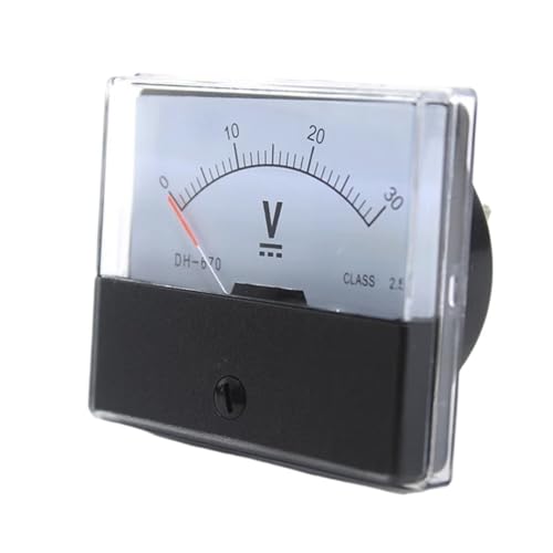 Voltmètre analogique DC cadran pointeur DH-670 tension 5V 12V 24V 500V