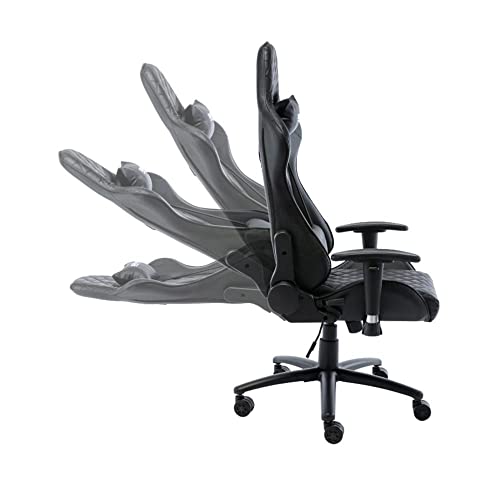 Cadeira Gamer Giratória em Couro Ecológico Fair Play Fratini Móveis Preto