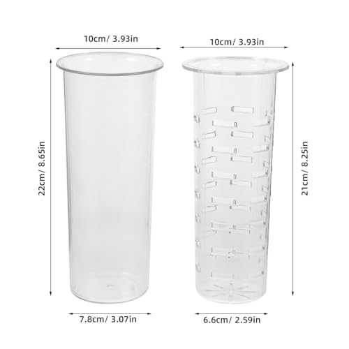 Image of Juice Jar with Acrylic Fruit Infuser and Ice Core 9-Inch Beverage Dispenser for Home Party and Commercial Use