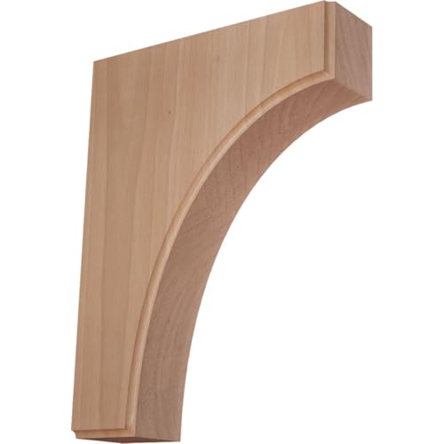 Ekena Millwork BKTW02X06X08CVCH Clarksville Wood Brackets, 1 3/4"W x 6"D x 8"H , Cherry