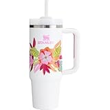 Stanley Quencher 30 Onzas - Vaso de acero inoxidable aislado al vacío, con agarradera tapa y popote, termo para bebidas...