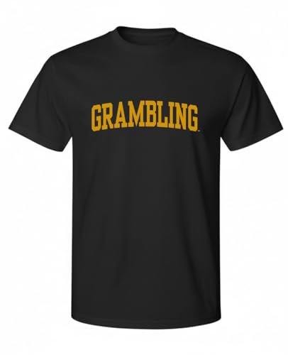 NCAA Officially Licensed Apparel Grambling State University Tigers Collegiate Logo Unisex OCIMPGR2 T-Shirt Tigers02T Black XX-Large