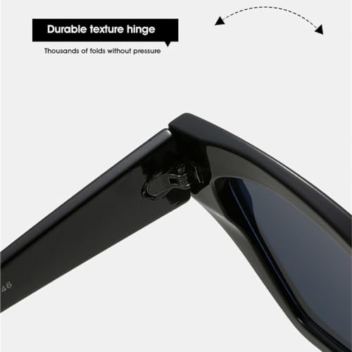 Lunettes de soleil œil de chat polygone au design rétro haut de gamme - 5