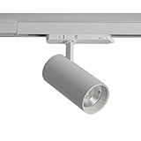 Alpinaluz Foco LED Trifásico 38W Aluminio Blanco Mate 3800lm con Driver Lifud, CCT Seleccionable 2700K-4000K-6000K, CRI90, Orientable, para Iluminación Comercial y Residencial Profesional