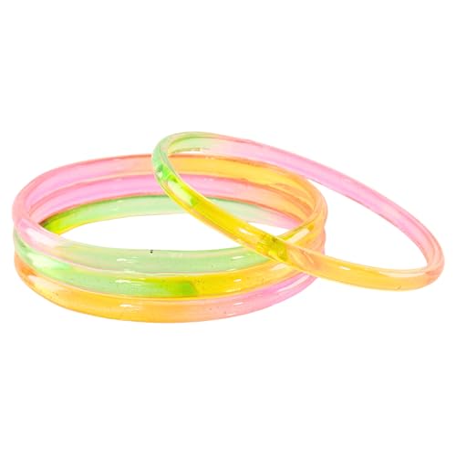 Image of STYOLLO Viral Jelly Plain Transparent Glass Kada Set For Women & Girls | Kanch Kada For Girls | Daily Ethnic Traditional Jewelry | Glossy Classic Fashion Kangan For Wedding, Festive & Parties - Set Of 4