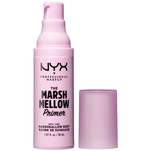 NYX Professional Makeup Set Marshmellow Primer, per un incarnato liscio e uniforme, Radice di marshmallow e Chlorella Vulgaris, Formula vegana, Confezione da 2, 30 ml e 8 ml
