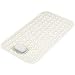 Produktbild shirylzee Badematte, rutschfest, Anti-Schimmel, PVC, Badewannenmatte mit abnehmbarem Bimsstein für Bad und Babyparty, 39 x 69 cm (Elfenbeinweiß)