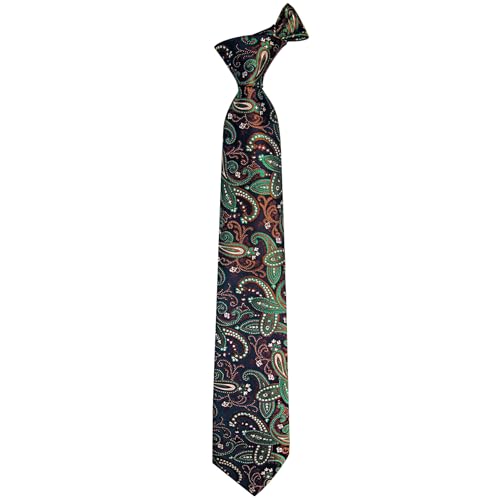 Image of YourTies Paisley Men's Necktie Woven Silk Floral Ties for Men Designer Formal Business Party Wedding