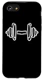 Fitness Dumbbell Drawing Powerlifting Case for iPhone SE (2020) / 7/8