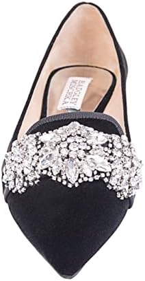 Badgley Mischka Women's Echo Loafer Flat, Silver Fabric, 8.5 M US | Image 3