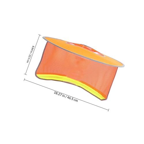 Visera de ala completa para casco con protector de cuello UV para construcción 2 piezas 2