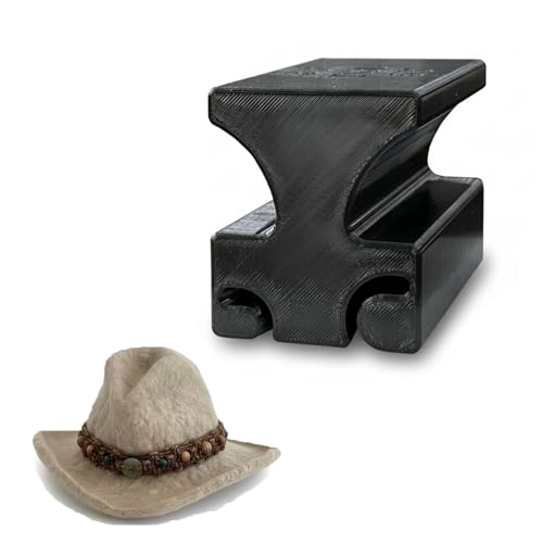 Brim Curler Hat Making Tool, 2-in-1 Ergonomic Millinery Hand Shaper for Curls on Felt Hats, Professional Millinery Shaping Accessory for DIY Hat Making, Dual Size 5/8" and 3/4"