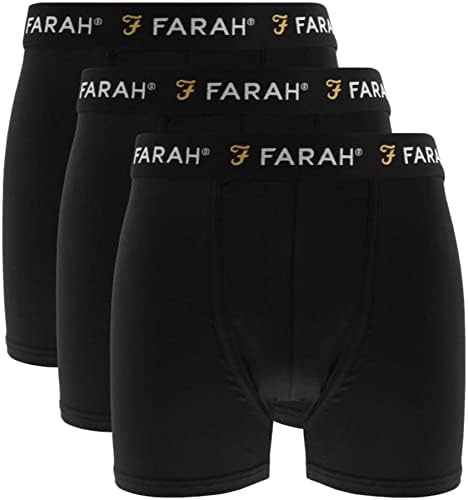 Farah Mens Boxers Shorts (3 Pack) Multipacked Underwear Gift Set, Mens Boxers Trunk(M,SAGINAW)