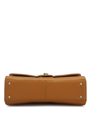 Image of Da Milano Women's Leather Shoulder Bag - Orange