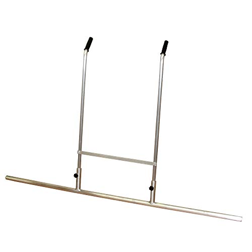 Karl Dahm® Schwabbelstange 160 cm I Aluminium Schwabbelstange mit Doppelgriff I Fliesenlegerzubehör I Fliesenleger-Werkzeug zum gleichmäßigen Einbau von Fließestrichen – 11027