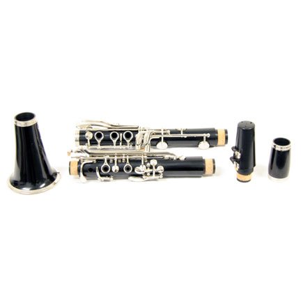 Rossetti Glossy Black Bb Clarinet Nickel Key w/Case