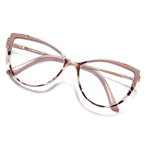 Image of WAZIR Cat Eye Blue Light Blocking Glasses for Women - Protect Your Eyes in Style with Anti-Reflective Computer Glasses
