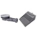 Wirquin 30719686 Bonde de Douche Slim D90 dôme abs Sortie D40-43, Gris & 30719155 Membrane Slim pour vidage de Douche, Gris