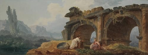 Arches en ruines par Hubert Robert poster vintage déco chambre apaisante