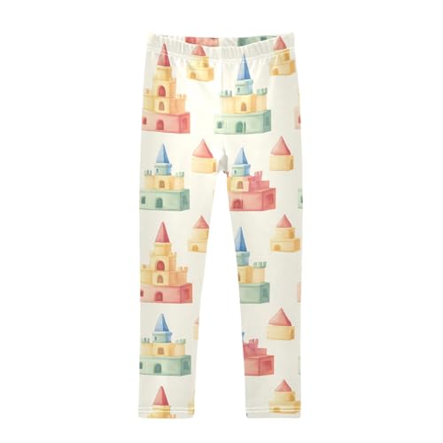 Girls Leggings Toy Castle Toddler Girls Clothes Leggings for Girls Toddler Girls Leggings 3-4T