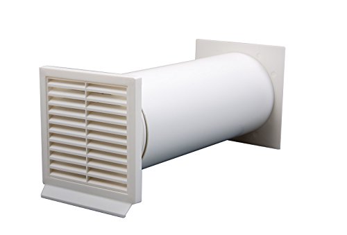 IKM 40040500 - Accesorios para campana extractora (tubos y mangueras, 125 unidades), color blanco