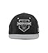 Hoonigan Bracket X Snapback Hat | 80% Acrylic - 20% Wool Adjustable Baseball Cap | Hide Your Bed Head in Style and Show Everyone That Your Forehead Knows How to get Rowdy. (Black/Gray)