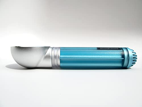 ScoopTHAT Radii Warming Ice Cream Scoop, Silver/Blue - Thumbnail 4