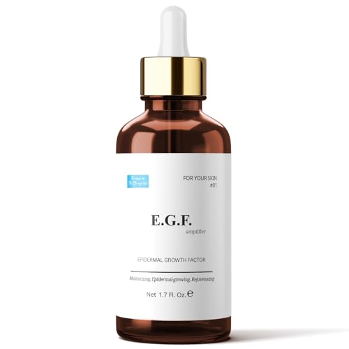 EGF Serum Epidermal Growth Factor 1.7 Fl. Oz. / 50ml / face serum cosmetic ingredients for skin serum korean egf growth factor egf ample after microneedling